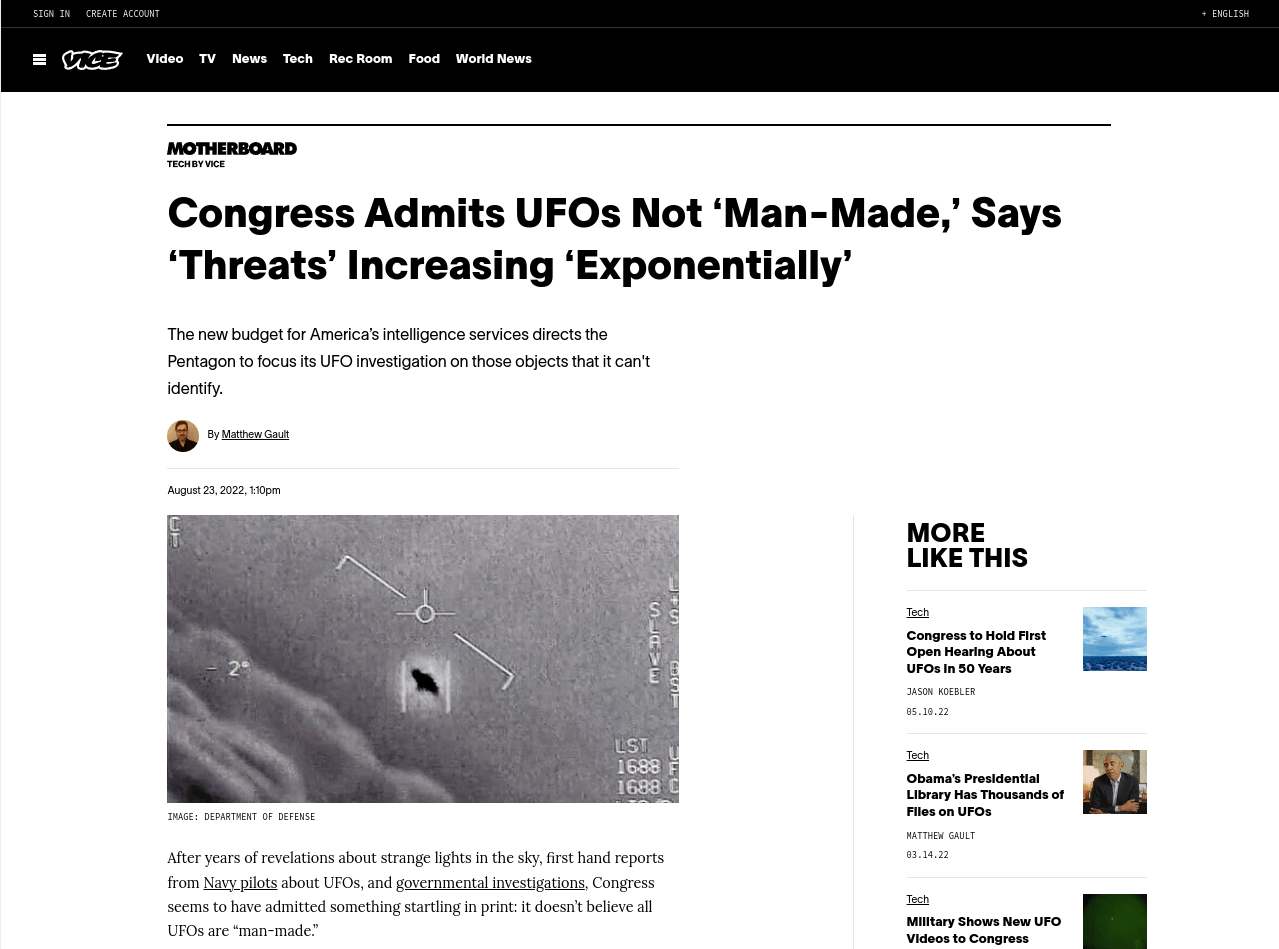 Vice - UFOs
